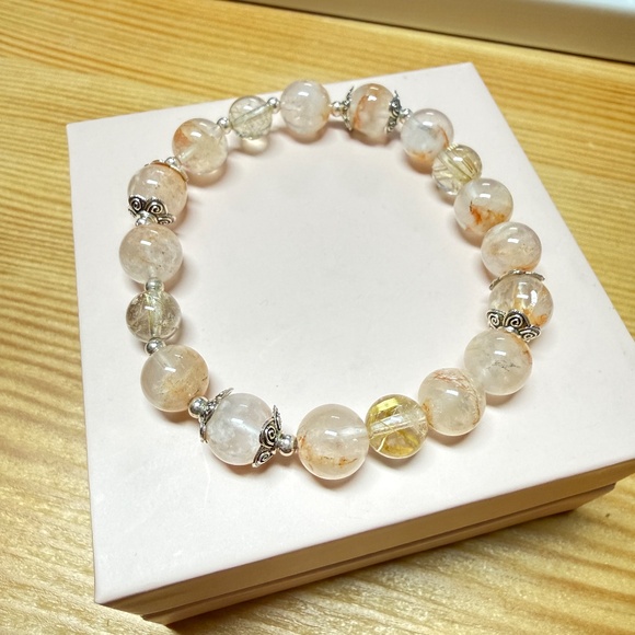 Golden Rutilated Quartz Bracelet - Picture 2 of 2